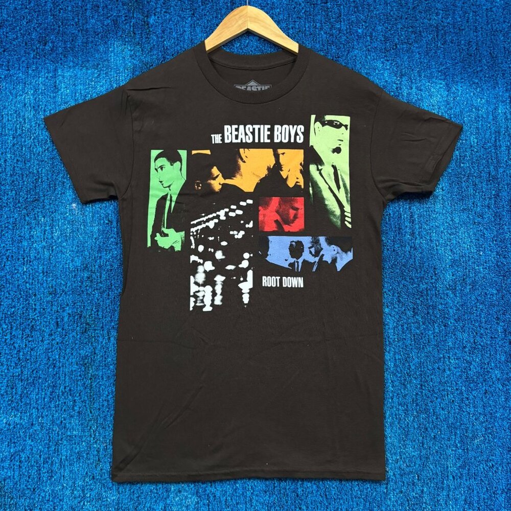 Beastie Boys Root Down Brown Rap T-Shirt Size Small
